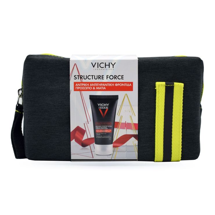 Vichy Homme Structure Force 50ml & Hydra Mag C Shower Gel 100ml Mineral 89 4ml