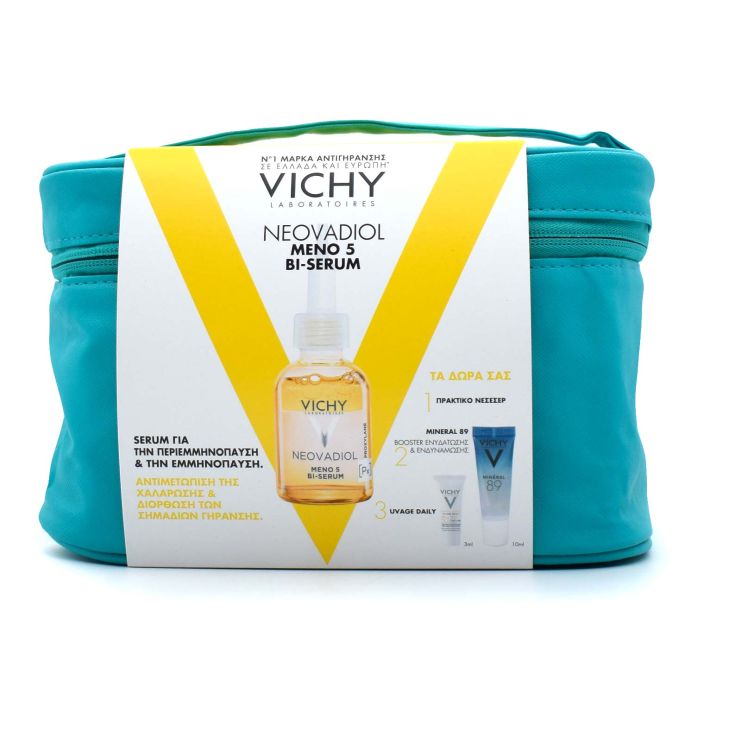 Vichy Neovadiol Meno 5 Bi-Serum 30ml & Mineral 89 Booster 10ml & UV-Age Daily Spf50+ 3ml