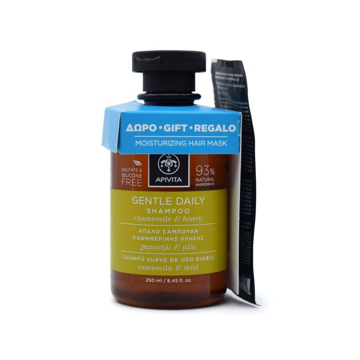Apivita Gentle Daily Shampoo & Hair Mask Hyalouronic Acid 20ml