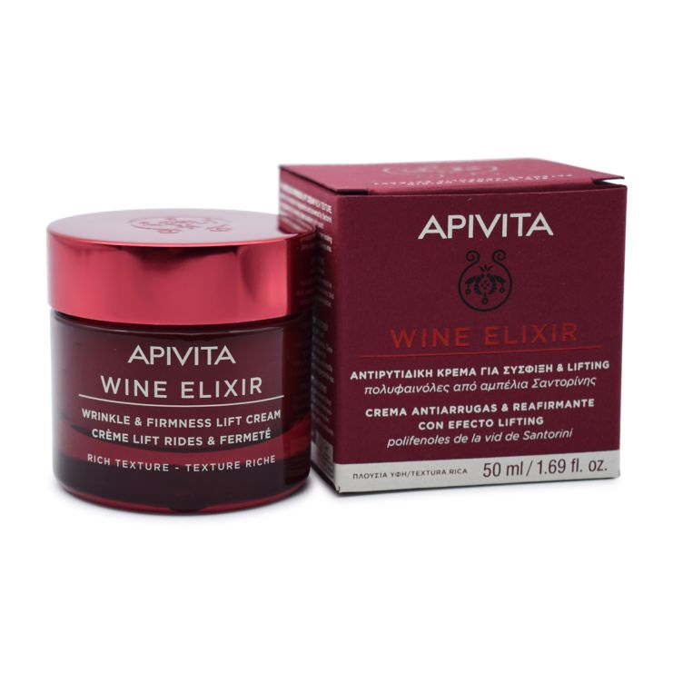 Apivita Wine Elixir Αντιρυτιδική Κρέμα για Σύσφιξη & Lifting Πλούσιας Υφής 50ml 