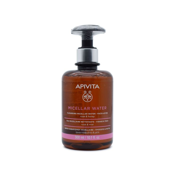 Apivita Cleansing Micellar Water for Face & Eyes Rose & Honey 300ml