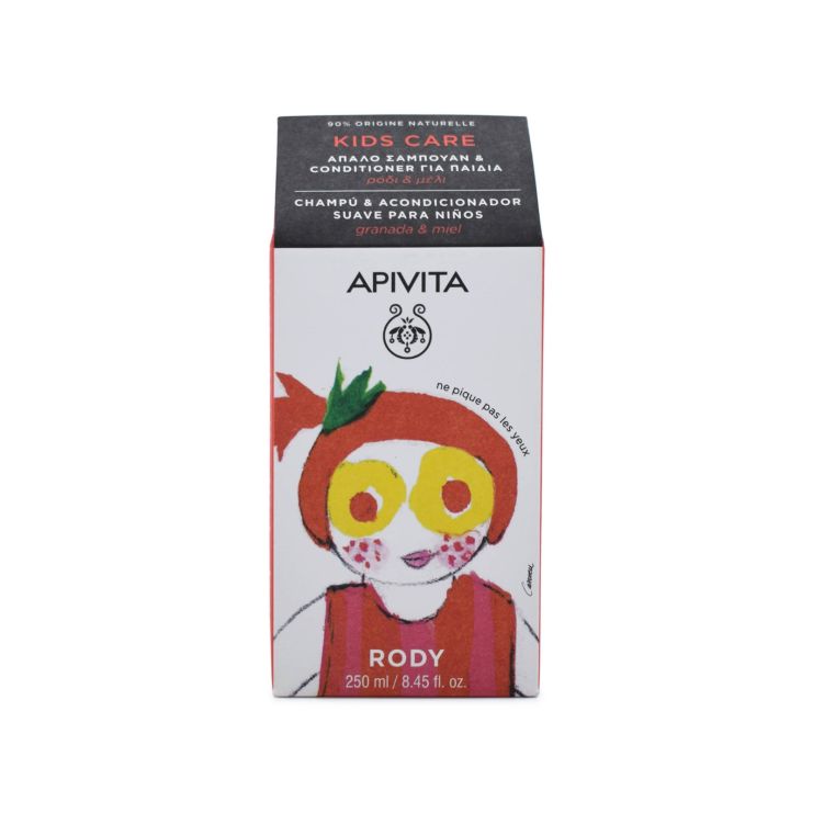 Apivita Kids Shampoo & Conditioner with Honey & Pomegranate 250ml