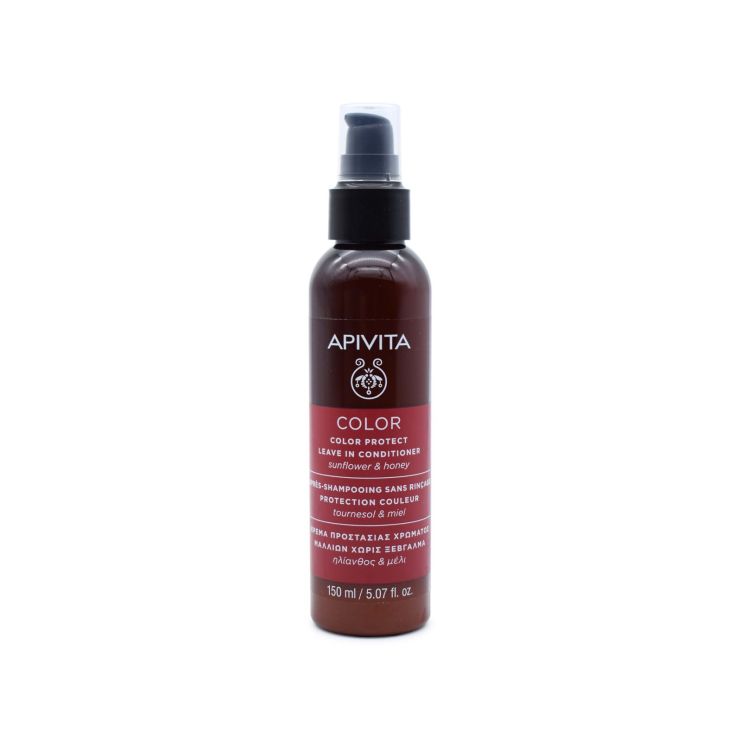 Apivita Color Protect Leave In Conditioner Κρέμα Προστασίας Χρώματος Χωρίς Ξέβγαλμα με Ηλίανθο & Μέλι 150ml
