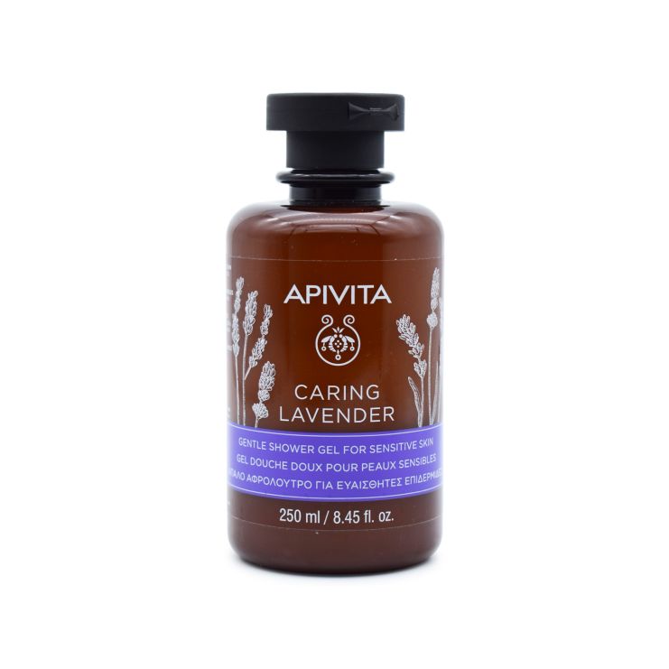 Apivita Caring Lavender Gentle Body Shower Gel Απαλό Αφρόλουτρο για Ευαίσθητες Επιδερμίδες 250ml 
