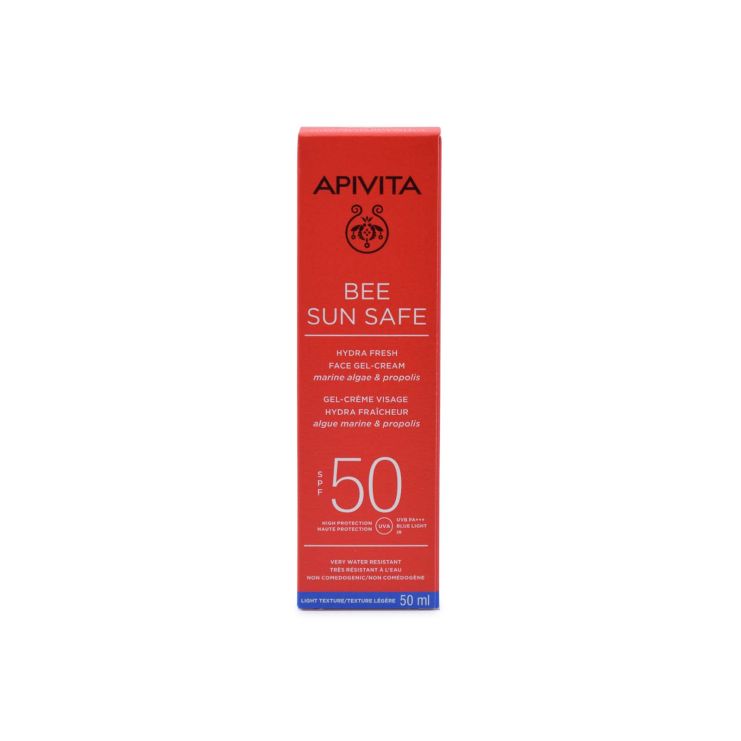 Apivita Bee Sun Safe Hydra Fresh Ενυδατική Κρέμα-Gel Προσώπου SPF50 50ml