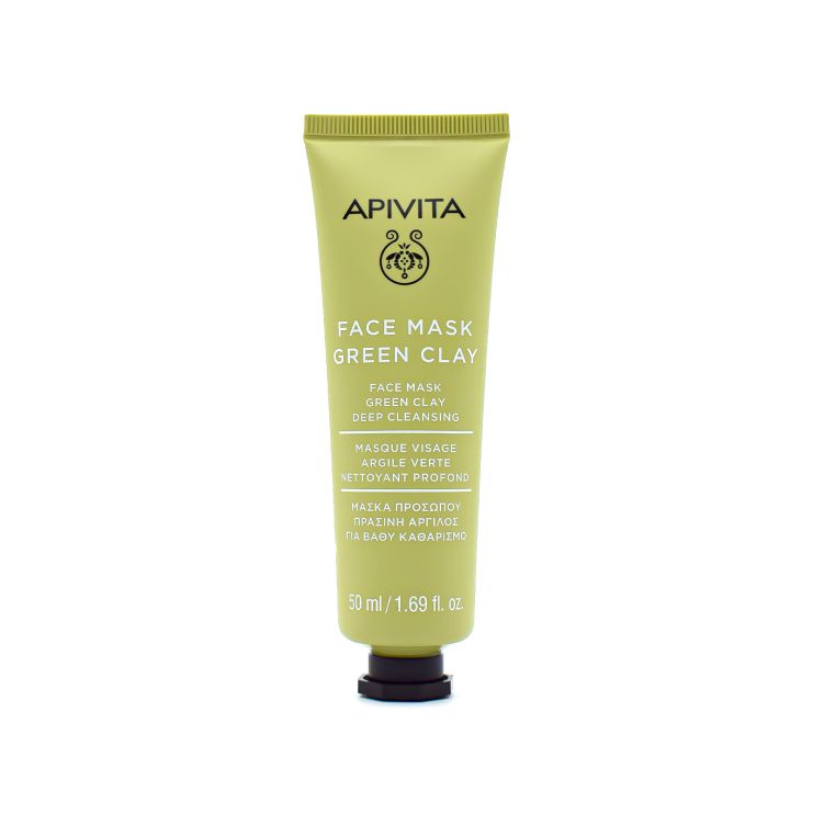 Apivita Face Mask Green Clay for Deep Cleansing 50ml 