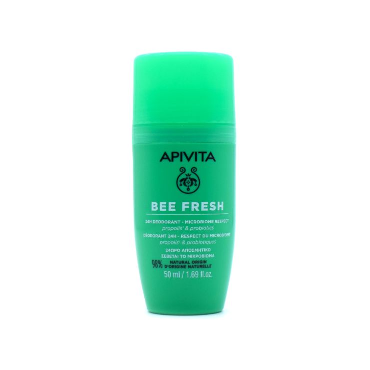 Apivita Bee Fresh 24h Deodorant - Microbiome Respect Roll-On 50ml