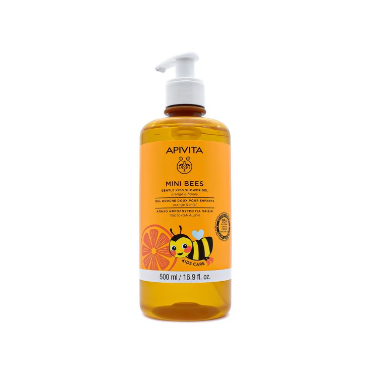 Apivita Mini Bees Απαλό Αφρόλουτρο Για Παιδιά με Πορτοκάλι & Μέλι 500ml