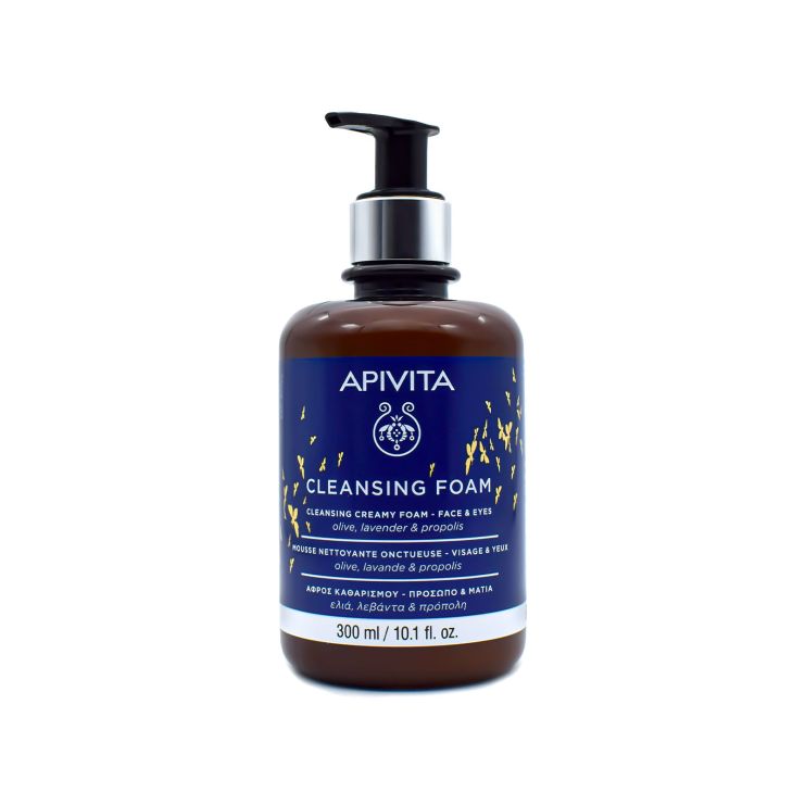 Apivita Cleansing Foam Αφρός Καθαρισμού Προσώπου & Ματιών 300ml