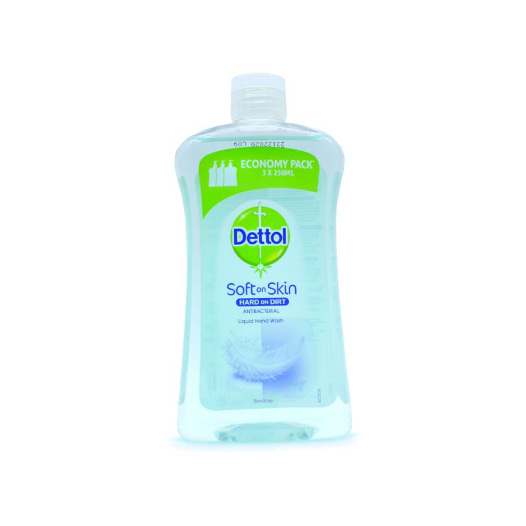Dettol Liquid Hand Wash Soap Sensitive Refill 750ml