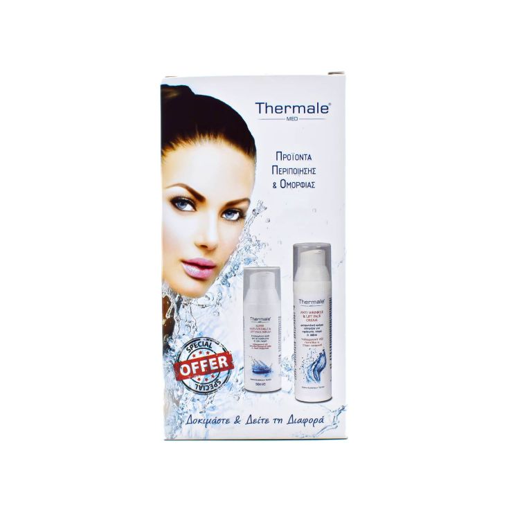 Thermale Med Super Anti Wrinkle & Lift Face Serum 50ml & Anti Wrinkle & Lift Face Cream 75ml