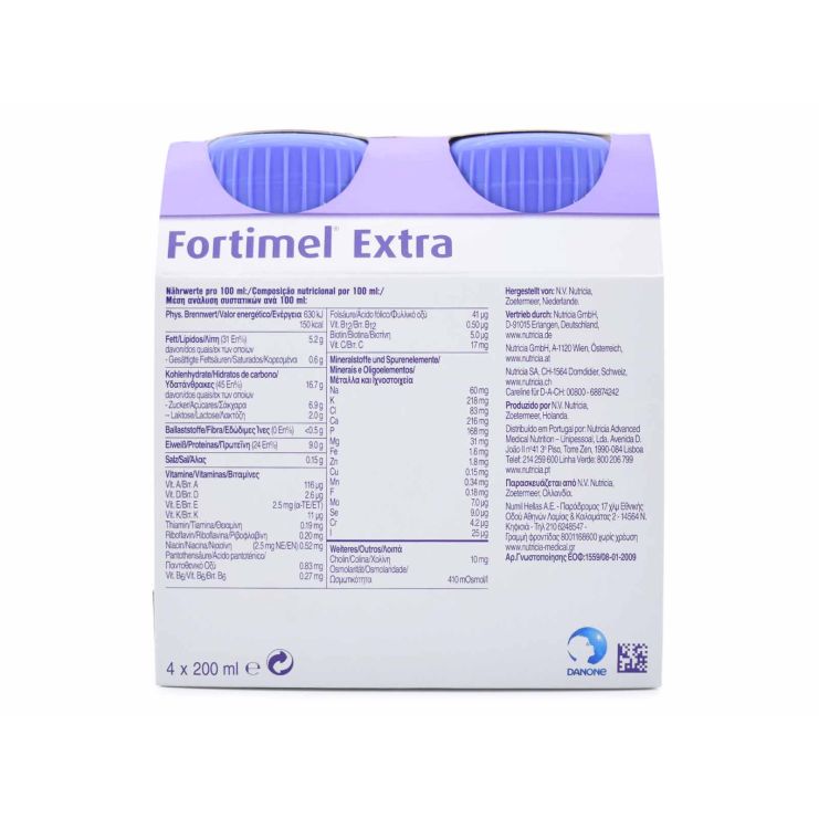 Nutricia Fortimel Extra 4 x 200ml Σοκολάτα