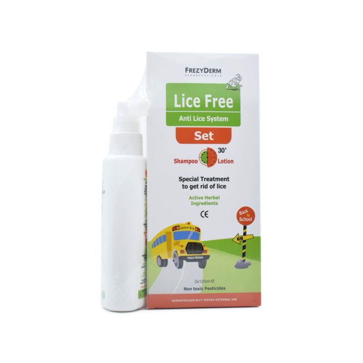 Frezyderm Lice Free Set Shampoo 125ml & Lotion 125ml & Δώρο Lice Rep Extreme Repellent Spray 80ml