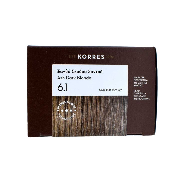Korres Argan Oil Advanced Colorant 6.1 Ash Dark Blonde