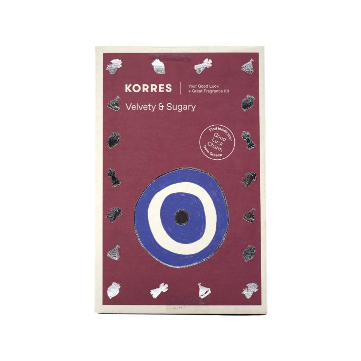 Korres Velvety & Sugary - Black Sugar Showergel 250 mL & Moisturizing Body Milk 125 mL