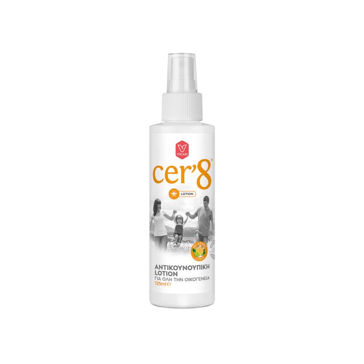 Vican Cer'8 Εντομοαπωθητική Λοσιόν σε Spray για Όλη την Οικογένεια 125ml