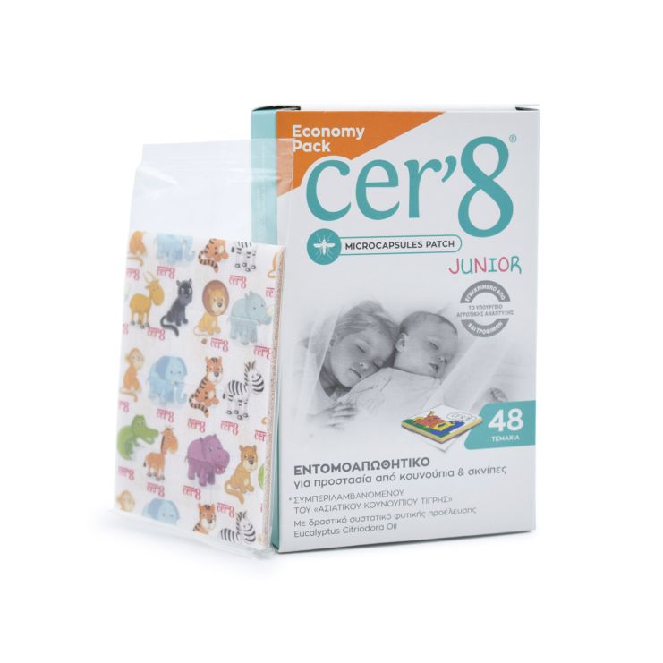 Vican Cer'8 Εντομοαπωθητικό Microcapsules Patch Παιδικό 48 τμχ