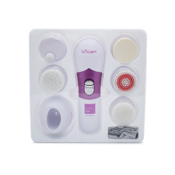 Vican Home Spa Face Cleanser 1 device & 5 heads