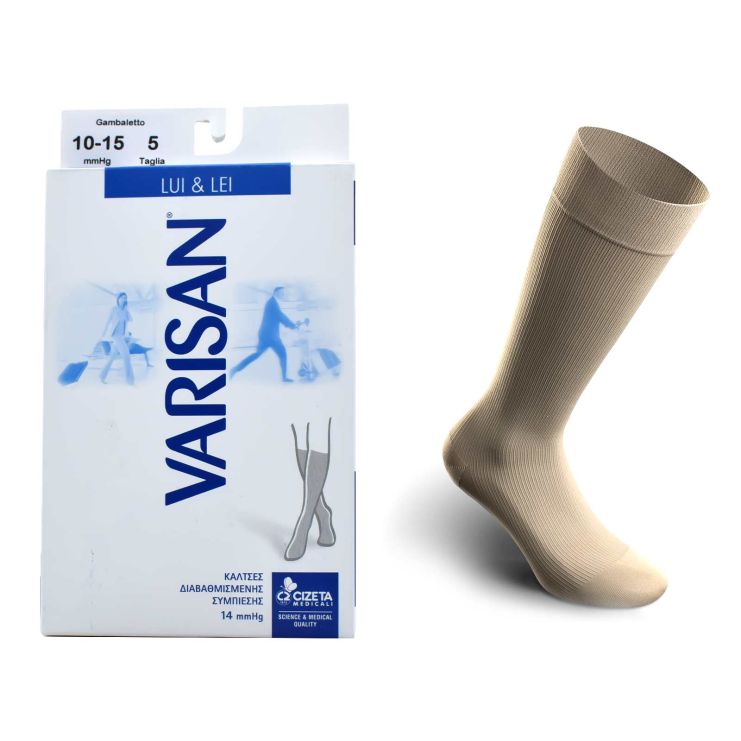 Varisan Lui & Lei 14 mmHg No5 (45-47) Κάλτσες Διαβαθμισμένης Συμπίεσης Chiaro 1 ζεύγος