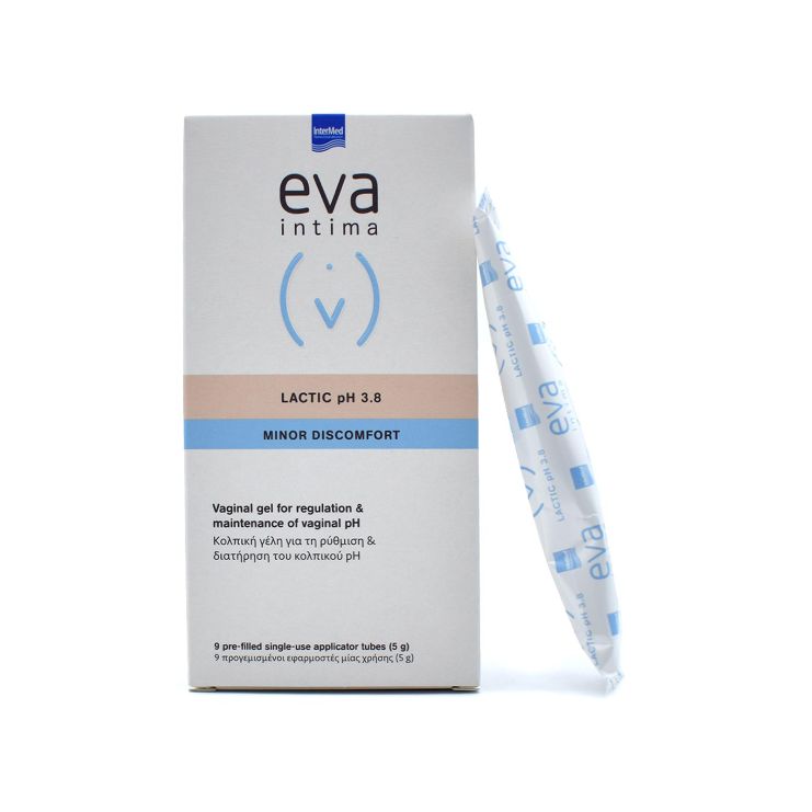 Intermed Eva Intima Lactic pH3.8 Minor Discomfort 9 προγεμισμένοι εφαρμοστές μιας χρήσης x 5g