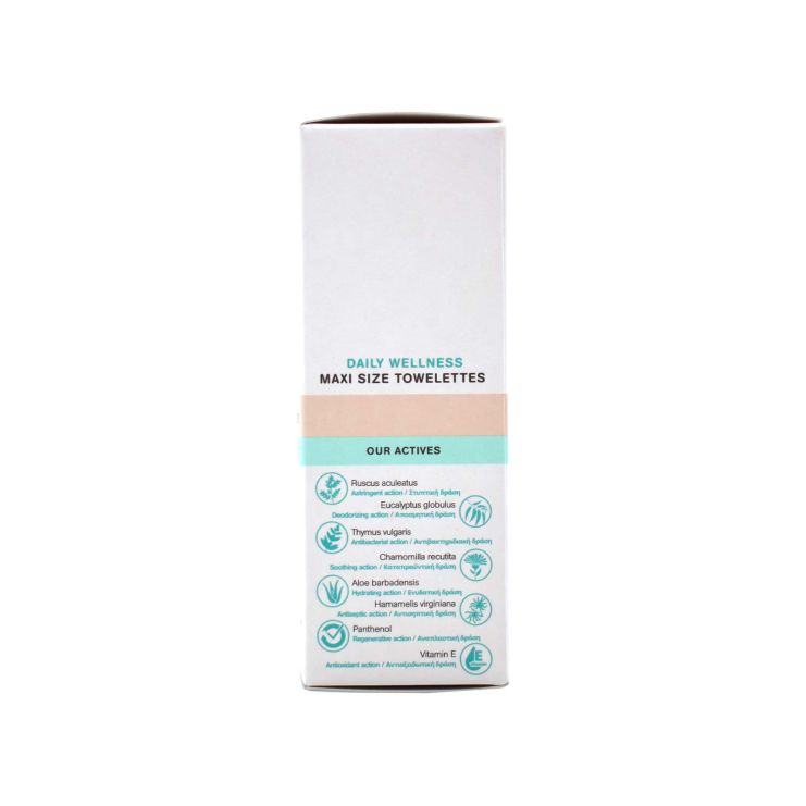 Intermed Eva Intima Maxi Size Towelettes Daily Wellness 12 μαλακά πανάκια