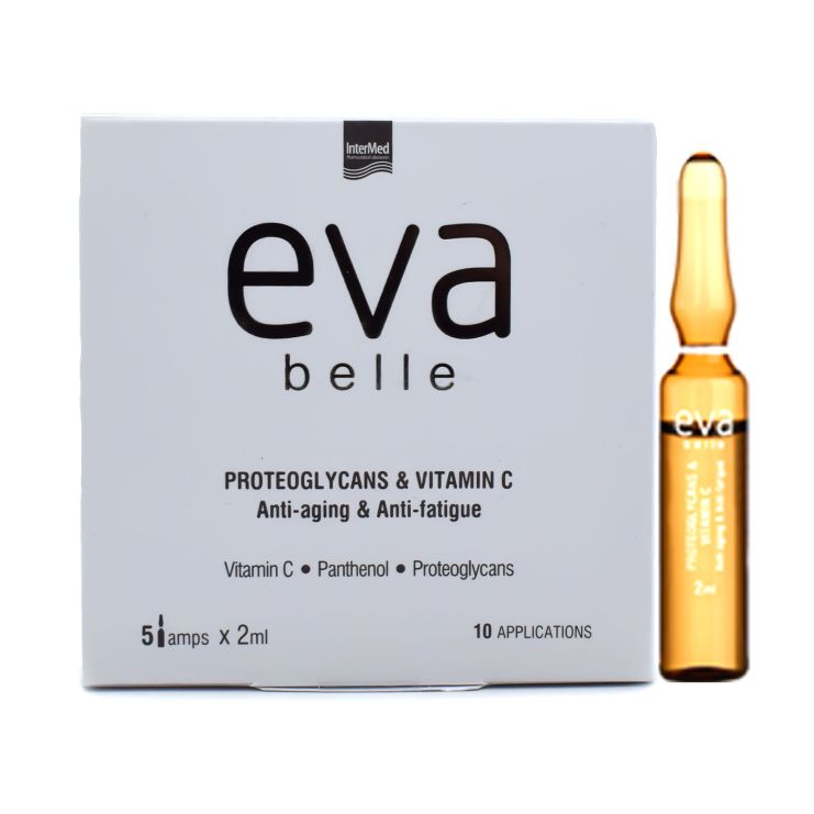Intermed Eva Belle Proteoglycans & Vitamin C Anti-Aging and Anti-Fatigue 2ml x 5 αμπούλες