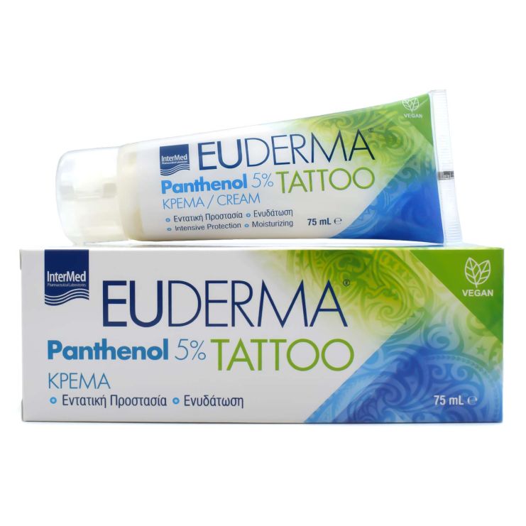 Intermed Εuderma Panthenol 5% Tattoo Cream 75ml