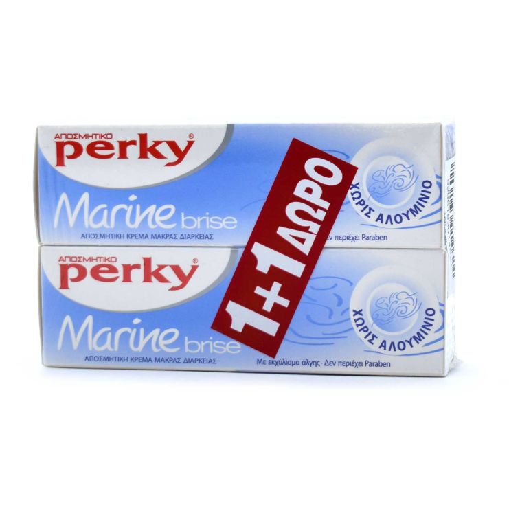 Perky Marine Brise Αποσμητική Κρέμα Μακράς Διάρκειας 2x25ml