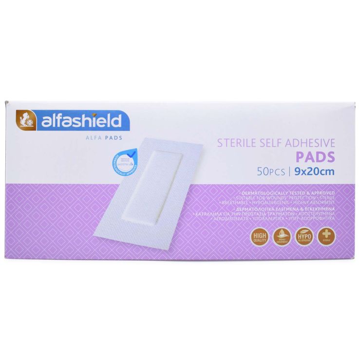 Karabinis Medical Alfashield Sterile Adhesive Pads 9cm x 20cm 1 patches