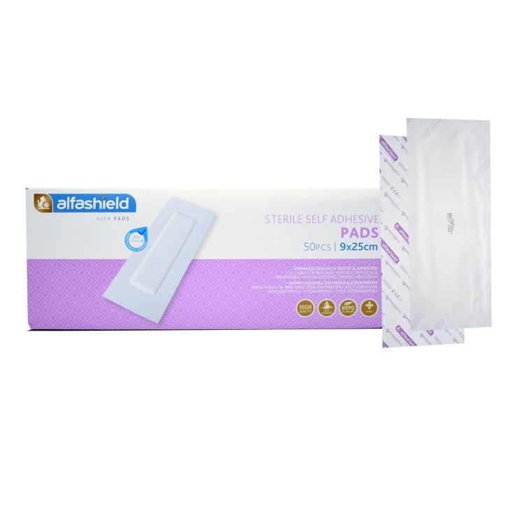 Karabinis Medical Alfashield Sterile Adhesive Pads 9cm x 25cm 1 patches