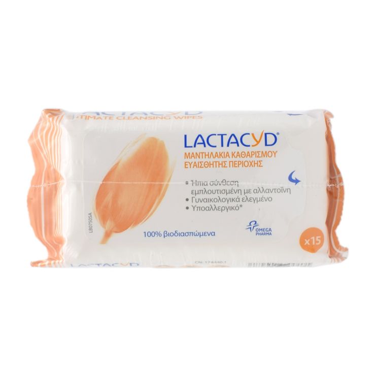 Lactacyd Classic Λοσιον Καθαρισμού Ευαίσθητης Περιοχής 300ml & Μαντηλάκια Καθαρισμού 15τμχ 