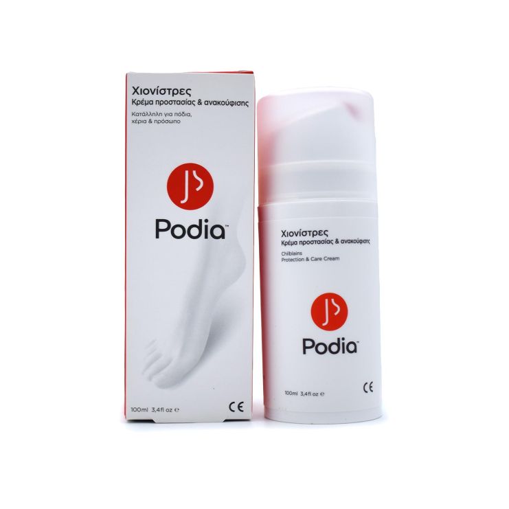 Podia Chilblains Protection & Care Cream Κρέμα Ποδιών Προστασίας & Ανακούφισης 100ml