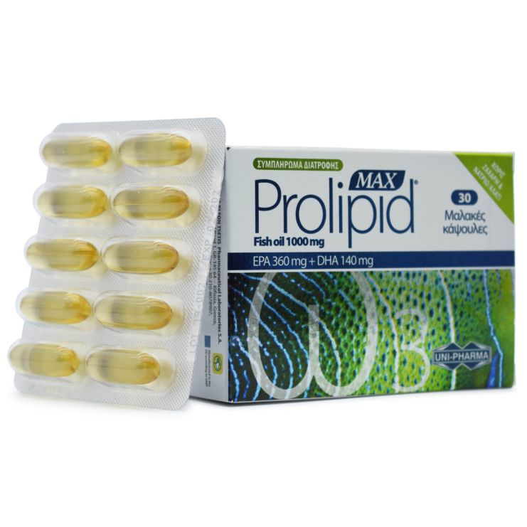 Uni-Pharma Prolipid Max 1000mg 30 soft caps