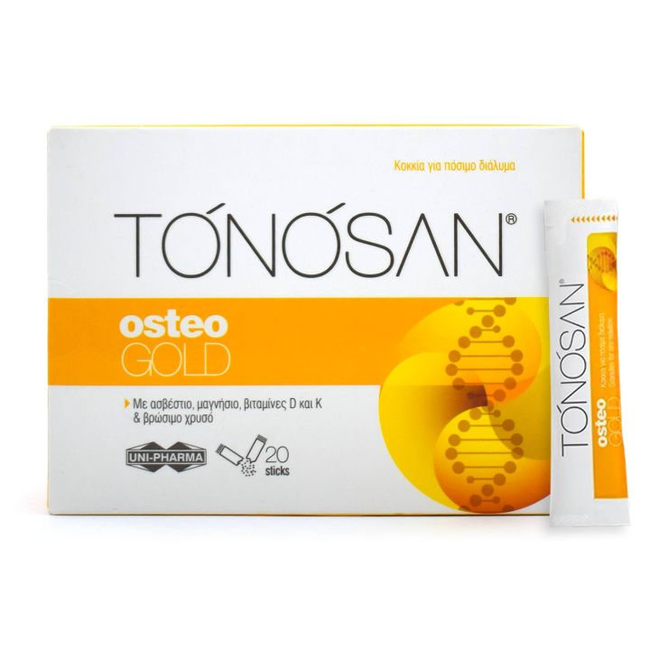 Uni-Pharma Tonosan Osteogold για την Υγεία των Οστών 20 φακελίσκοι