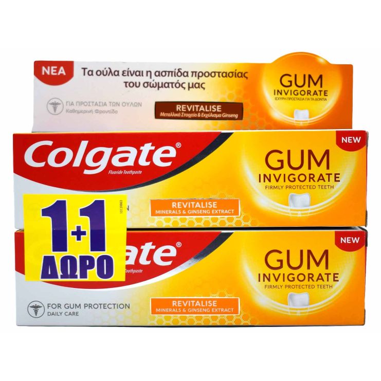 Colgate Gum Invigorate Revitalise Οδοντόκρεμα 2x75ml