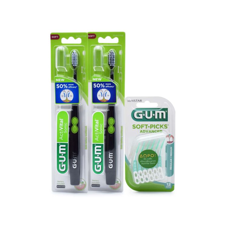 Sunstar Gum ActiVital Sonic Battery Limited Edition Black Soft 1+1