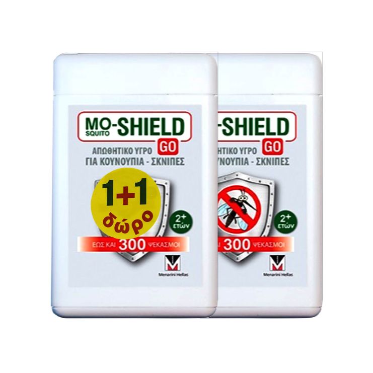 Menarini Mo-Shield GO Απωθητικό Υγρό Spray για Κουνούπια 2 x 17ml