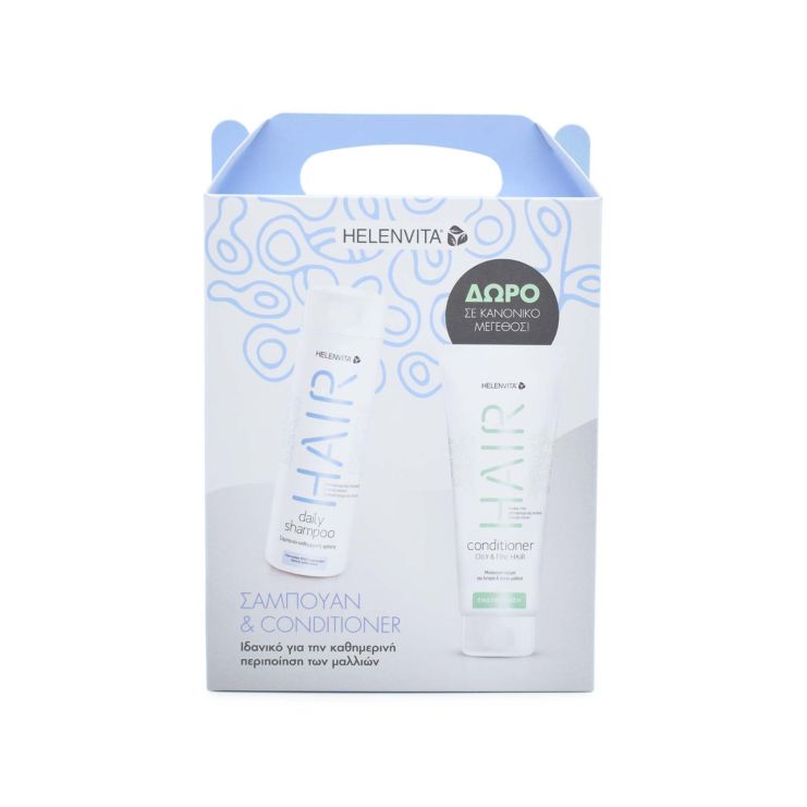 Helenvita Daily Shampoo 300ml & Oily and Fine Hair Conditioner 200ml