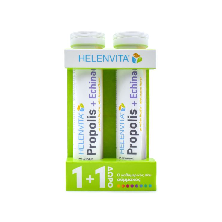 Helenvita Propolis & Echinacea Συμπλήρωμα για την Ενίσχυση του Ανοσοποιητικού 2x20 αναβράζοντα δισκία Λεμόνι
