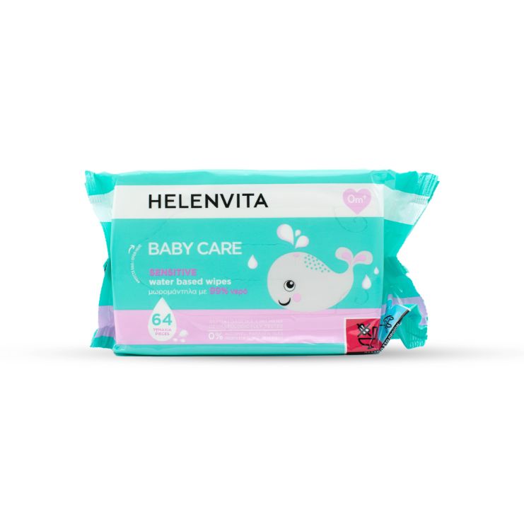 Helenvita Baby Μωρομάντηλα Sensitive 64 τμχ