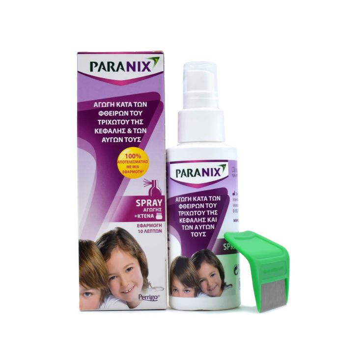 Omega Pharma Paranix Spray Αγωγή Κατά των Φθειρών & των Αυγών τους 100ml