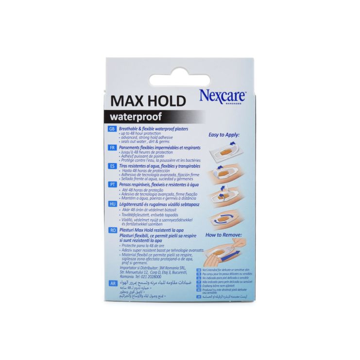 3M Nexcare Max Hold Waterproof 12 pcs assorted 