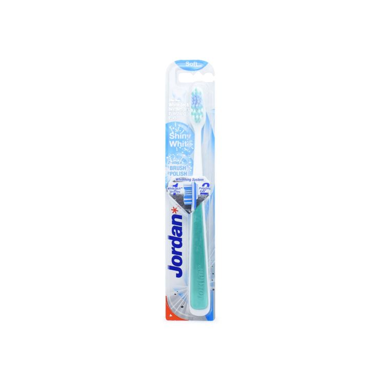 Jordan Toothbrush Shiny White Soft Green 7038516170200