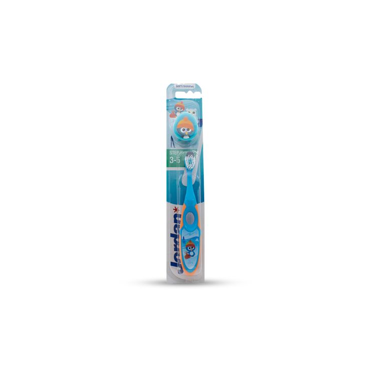 Jordan Kids Toothbrush Blue Orange Soft Step 3-5 years 7038516220202