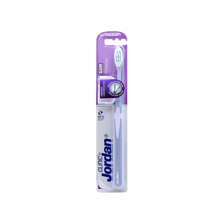 Jordan Clinic Οδοντόβουρτσα Gum Protector Ultra Soft Γκρι-Ανοιχτό Ροζ 1 τμχ 7038516545404