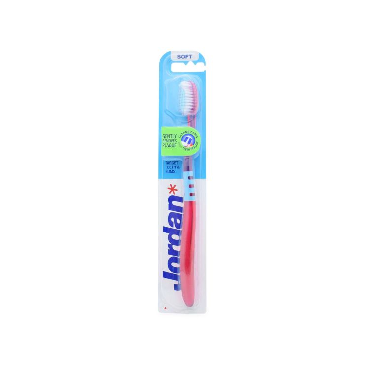 Jordan Toothbrush Target Teeth & Gums Soft Red 7046110063538