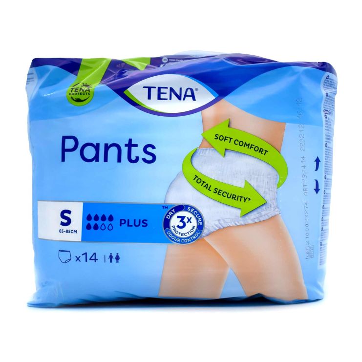 Tena Pants Plus Προστατευτικά Εσώρουχα Ακράτειας Small 14 τμχ