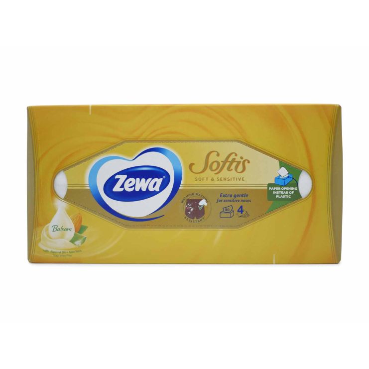 Zewa Softis Soft & Sensitive 80 χαρτομάντιλα 
