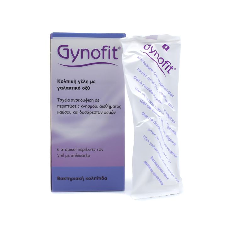 Gynofit Intimate Area Lactic Acid Κολπική Γέλη 6 x 5ml