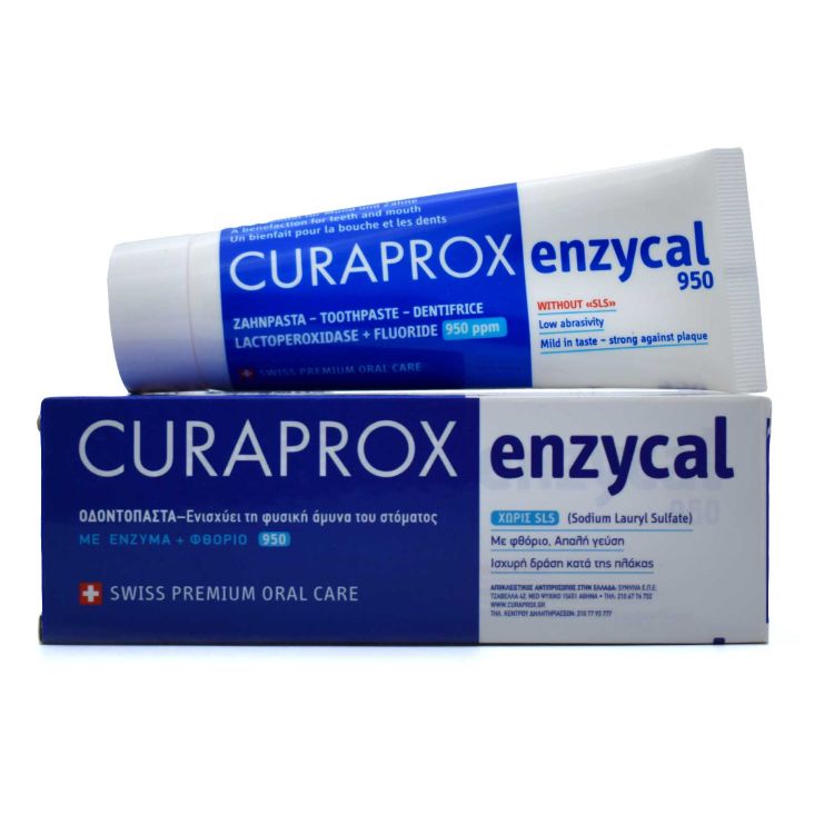 Curaprox Enzycal 950 χωρίς SLS Οδοντόκρεμα 75ml